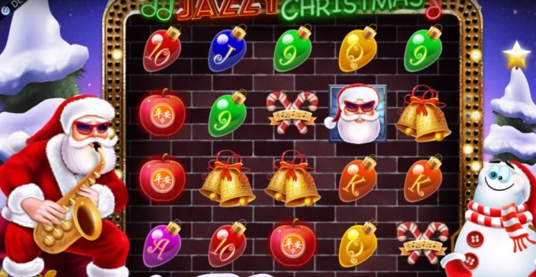 Скриншот игрового автомата Джазовое Рождество