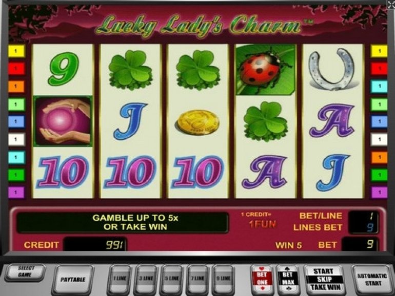 Скриншот игрового автомата Lucky Lady’s Charm