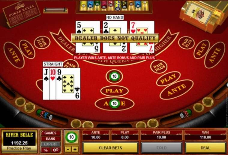 Видео покер 3 Card Poker демо-игра