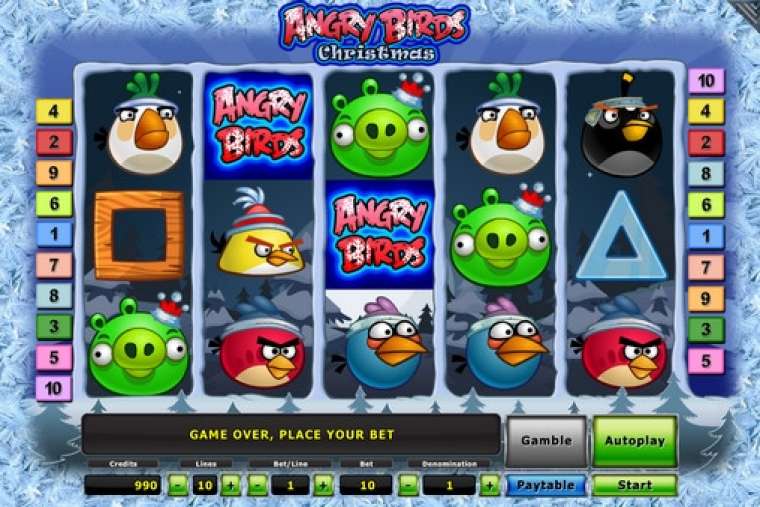Видео покер Angry Birds - Christmas демо-игра