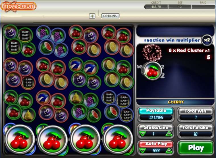 Видео покер Atomic Fruit демо-игра