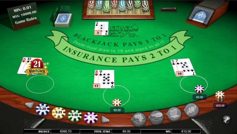 Видео покер Blackjack Pro Monte Carlo демо-игра