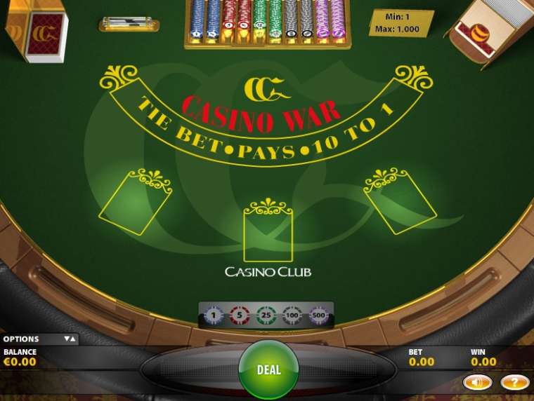 Видео покер Casino War демо-игра