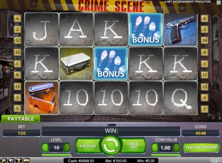 Видео покер Crime Scene демо-игра