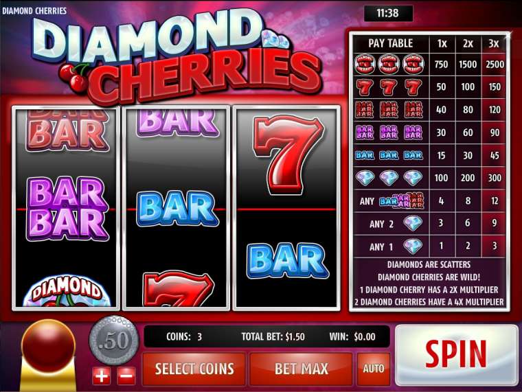 Видео покер Diamond Cherries демо-игра
