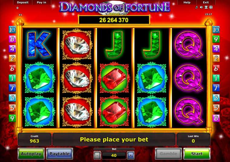 Видео покер Diamonds of Fortune демо-игра