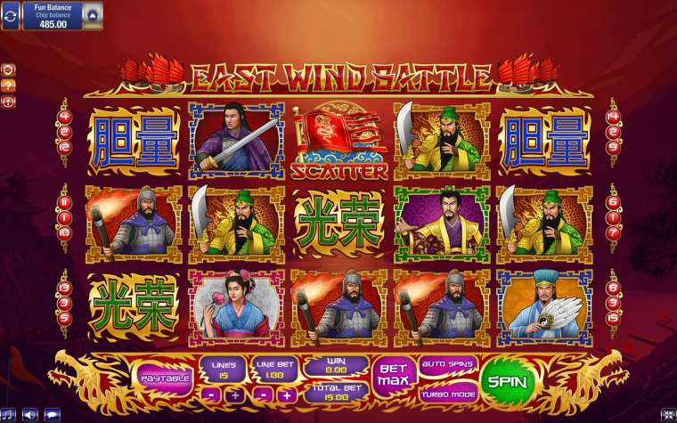 Видео покер East Wind Battle демо-игра