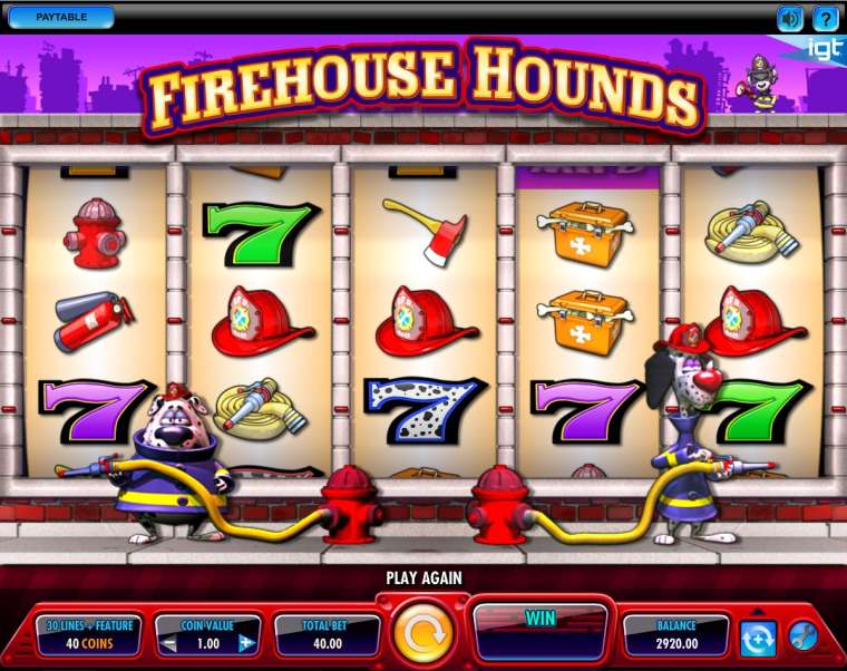Видео покер Firehouse Hounds демо-игра