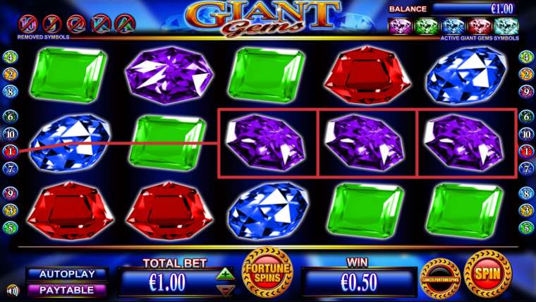 Видео покер Giant Gems демо-игра