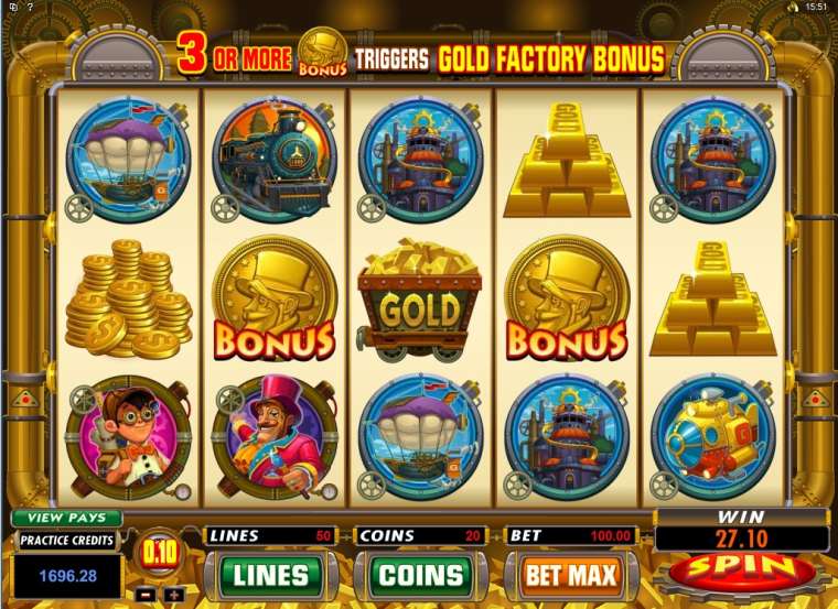 Видео покер Gold Factory демо-игра