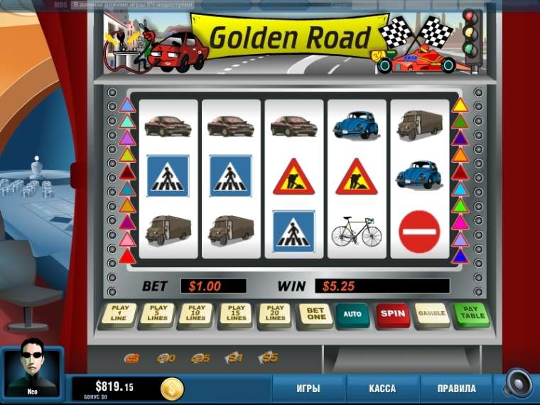 Видео покер Golden road демо-игра