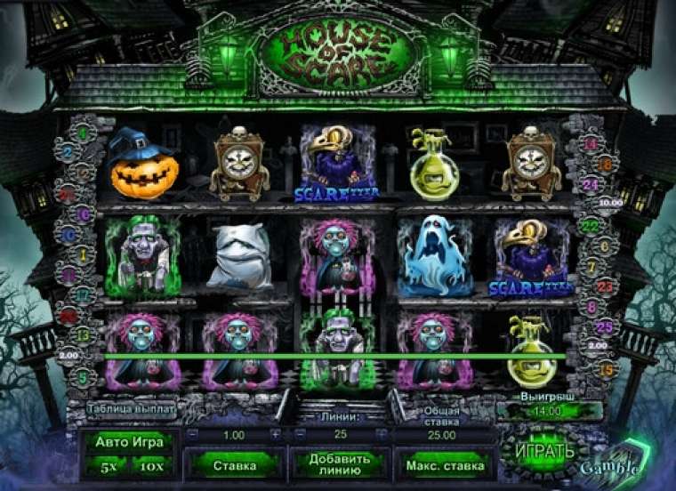 Видео покер House of Scare демо-игра