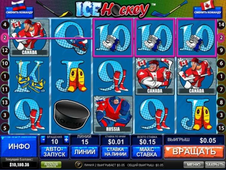 Видео покер Ice Hockey демо-игра
