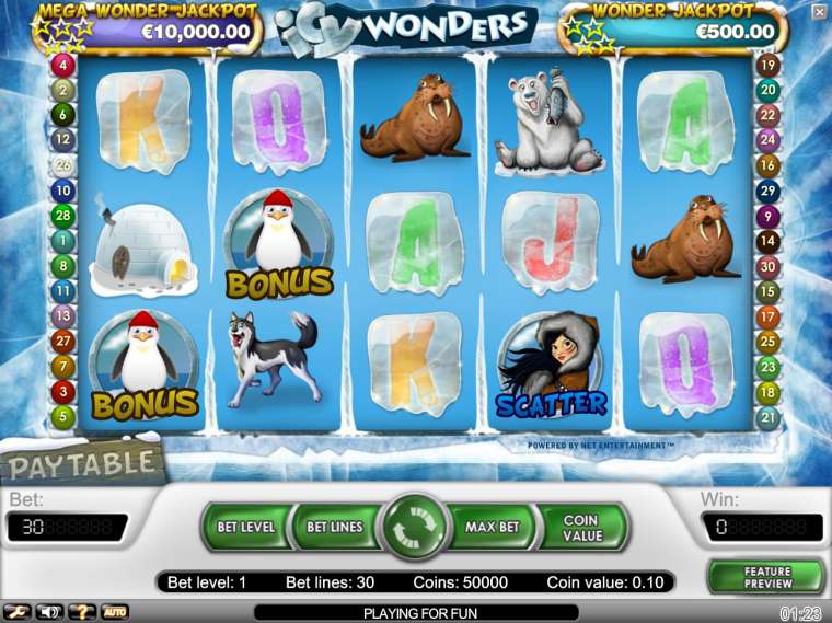 Онлайн слот Icy Wonders играть