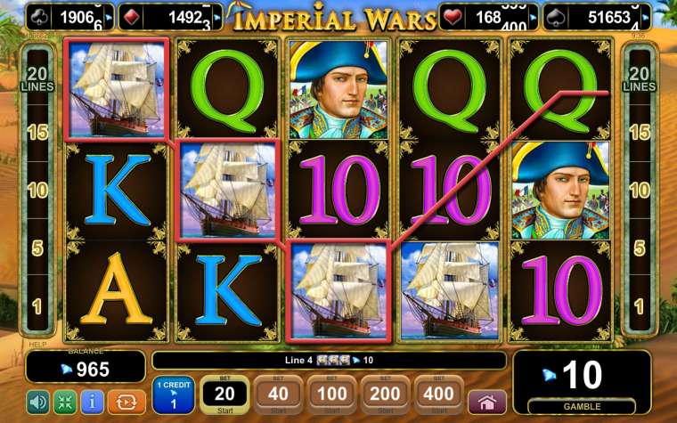 Видео покер Imperial Wars демо-игра
