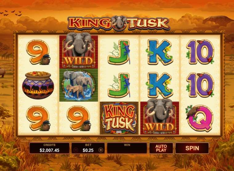 Видео покер King Tusk демо-игра