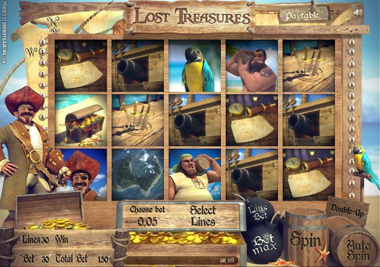 Видео покер Lost Treasures демо-игра