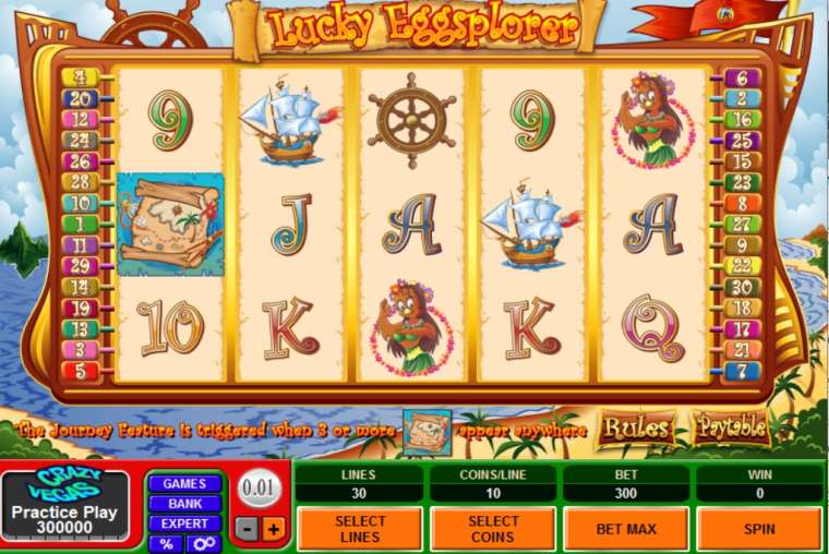 Видео покер Lucky Eggsplorer демо-игра