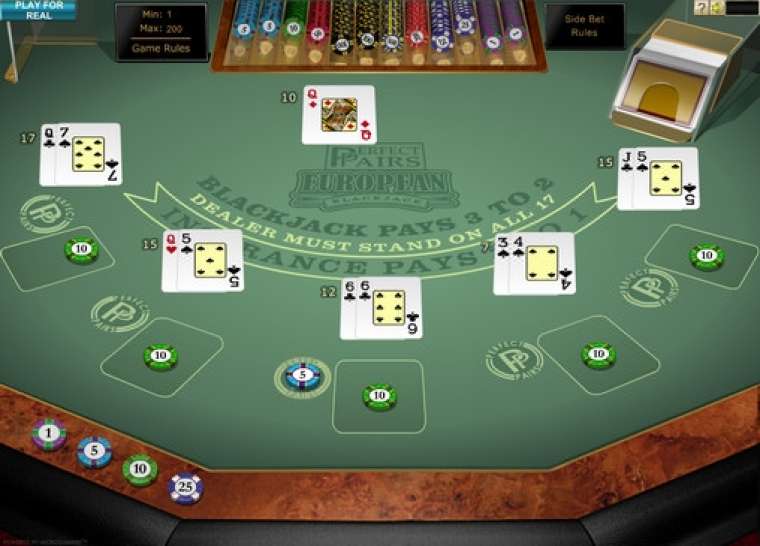 Видео покер Multi-hand Perfect Pairs European Blackjack демо-игра