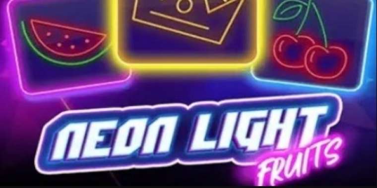 Видео покер Neon Light Fruits демо-игра