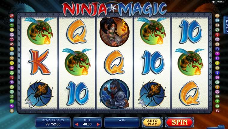 Видео покер Ninja Magic демо-игра
