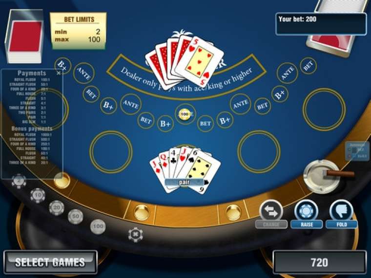 Видео покер Oasis Poker (GloboTech) демо-игра