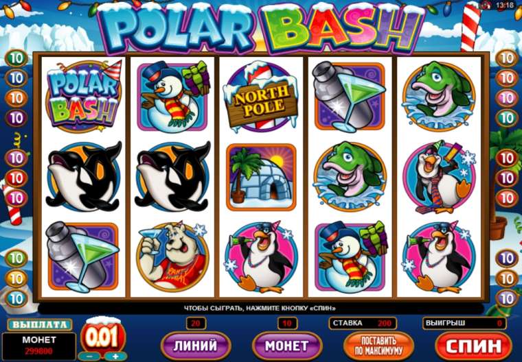 Видео покер Polar Bash демо-игра