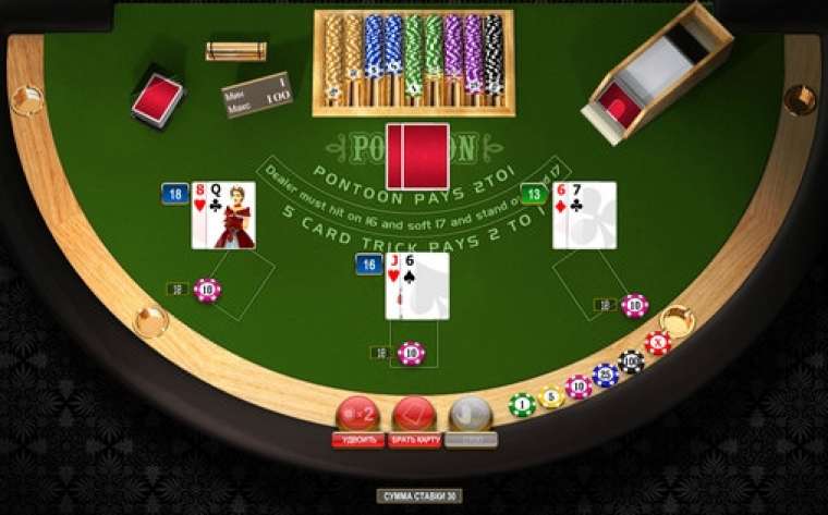 Видео покер Pontoon демо-игра