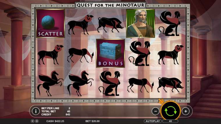 Онлайн слот Quest for the Minotaur играть