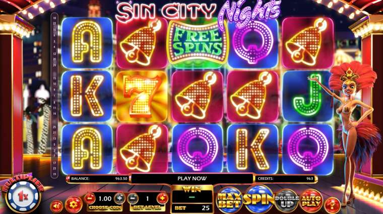 Видео покер Sin City Nights демо-игра