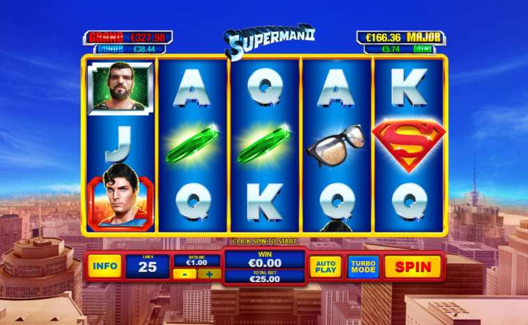 Видео покер Superman II демо-игра