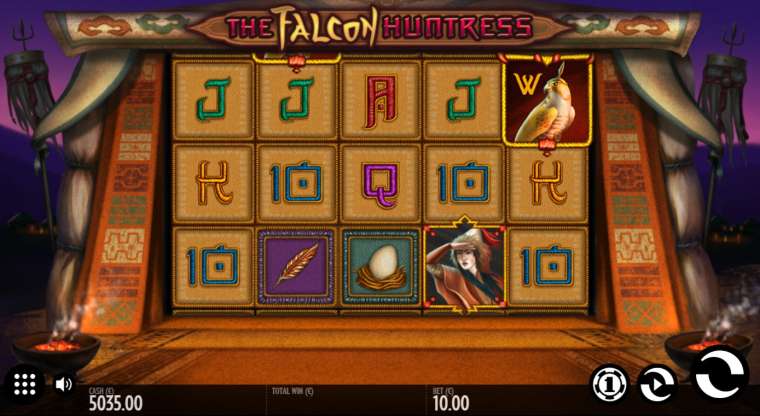 Онлайн слот The Falcon Huntress играть