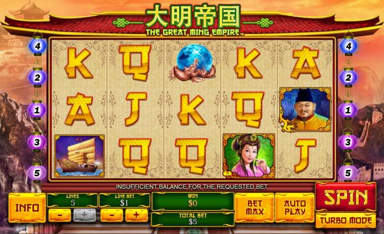Видео покер The Great Ming Empire демо-игра