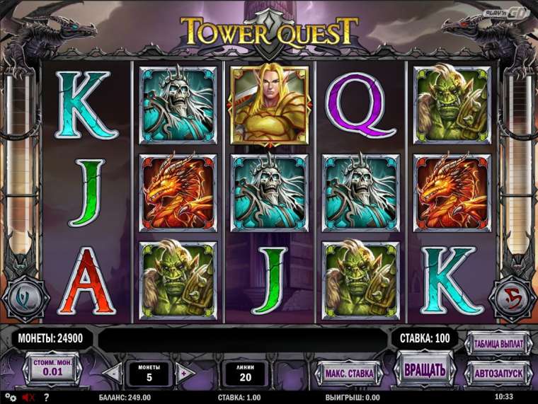 Видео покер Tower Quest демо-игра