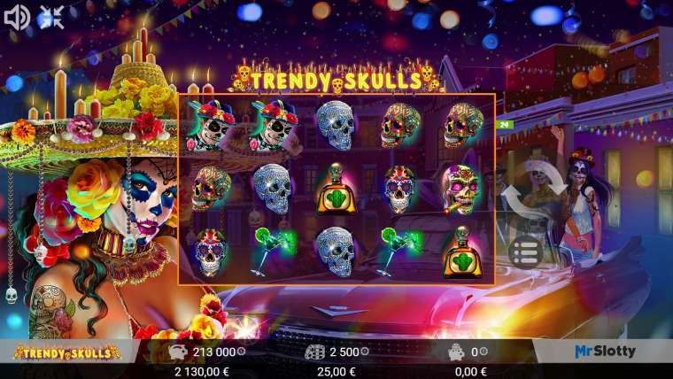 Видео покер Trendy Skulls демо-игра