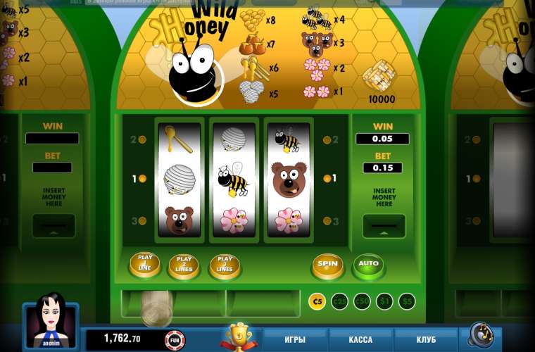 Видео покер Wild Honey демо-игра
